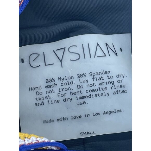 Elysiian Swim Bali Bikini Top Small Embroidered Women’s Beach Summer Vacation - Picture 4 of 4